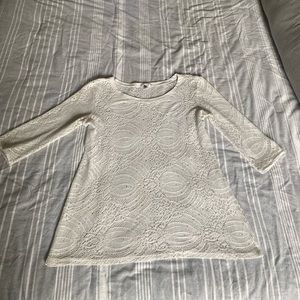 VINTAGE crochet lace shirt!